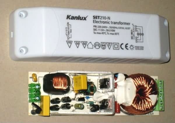 Электронный трансформатор для галогенных ламп Kanlux SET210